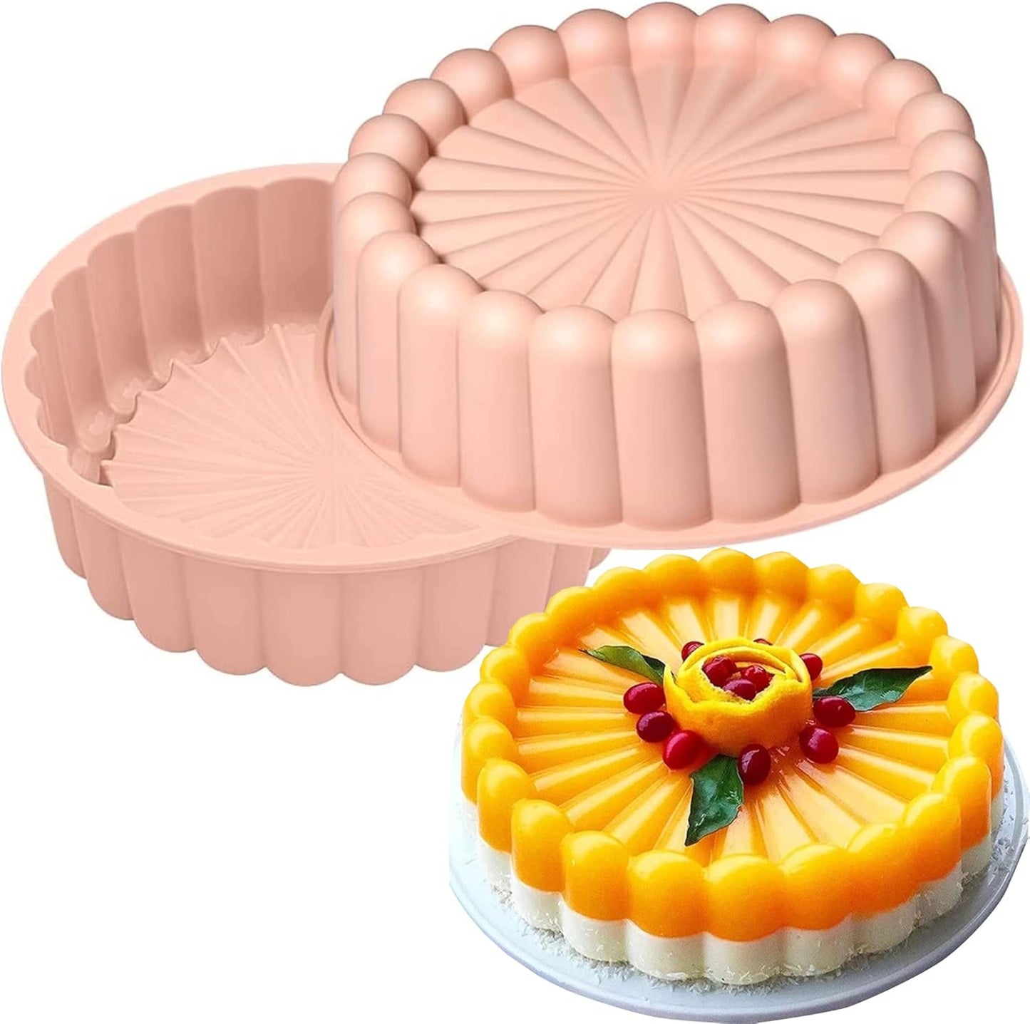 Moule à Gâteau Silicone - SpiralBake™ - Rose