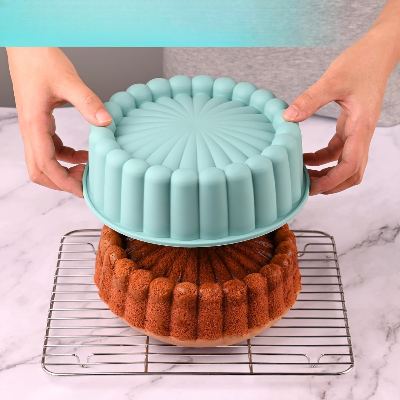 Moule à Gâteau Silicone - SpiralBake™ - Bleu