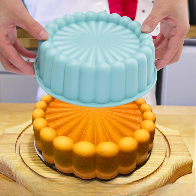 Moule à Gâteau Silicone - SpiralBake™ - Bleu