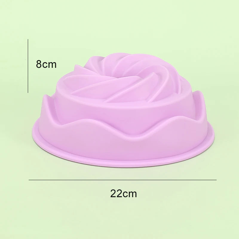 Moule à gâteau spirale 3D silicone