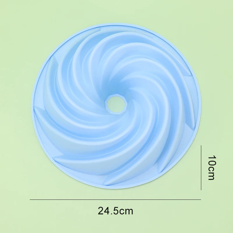 Moule à gâteau spirale 3D silicone