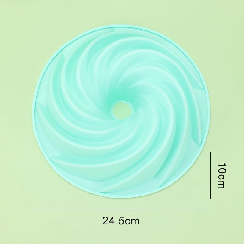 Moule à gâteau spirale 3D silicone