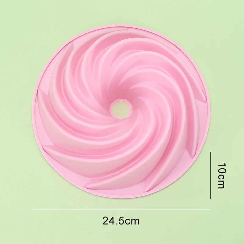 Moule à gâteau spirale 3D silicone