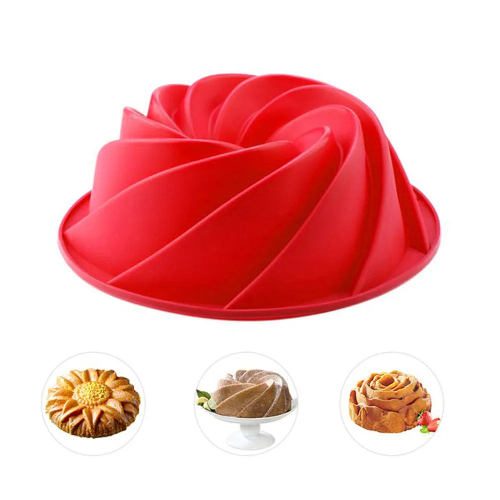 Moule à gâteau spirale 3D silicone