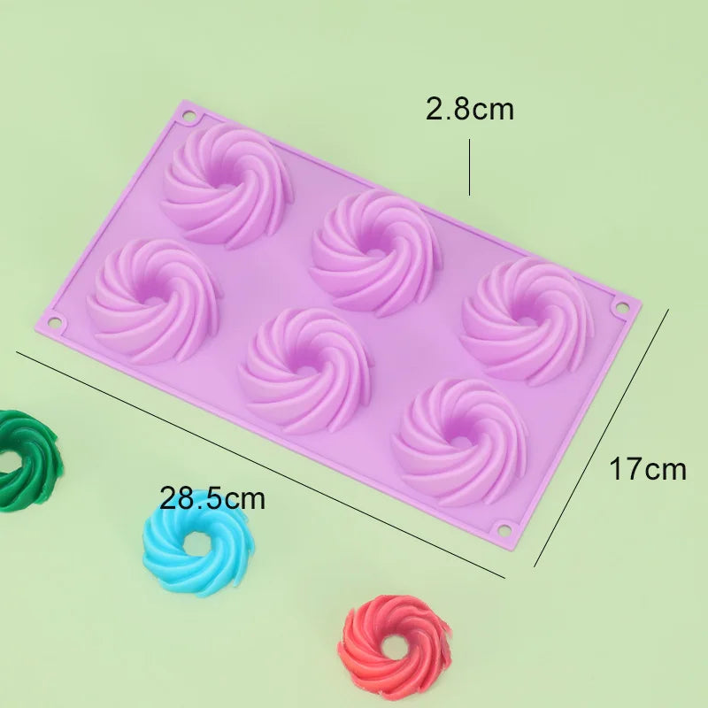 Moule à gâteau spirale 3D silicone